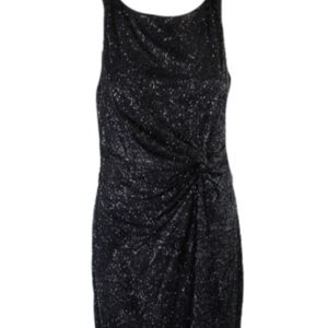 Calvin Klein Black Glittering sleeveless dress
